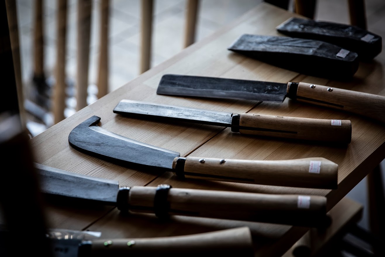 Japanese craftsman working scenery