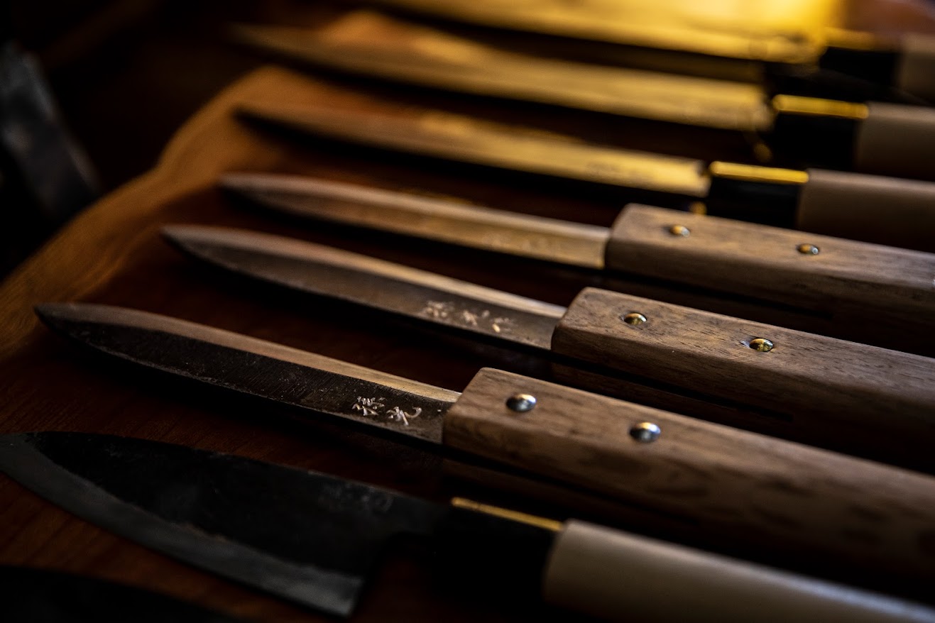 Japanese craftsman working scenery